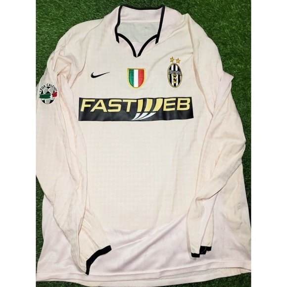Trezeguet Juventus 2003 2004 Away Soccer Jersey Shirt L - Picture 2 of 8